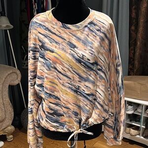 Tahari Multicolor Abstract Sweatshirt